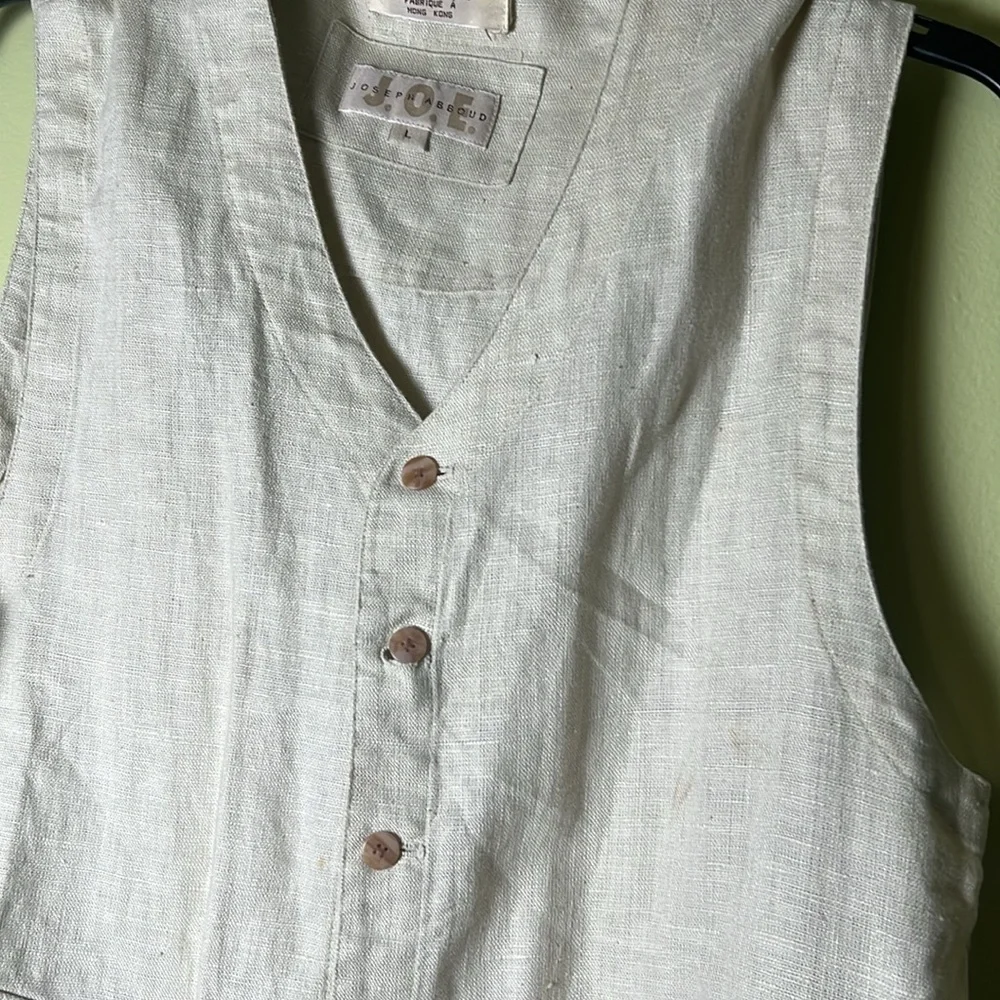 Joseph  ABBOUD  academic,Light tan Button-Up Vest